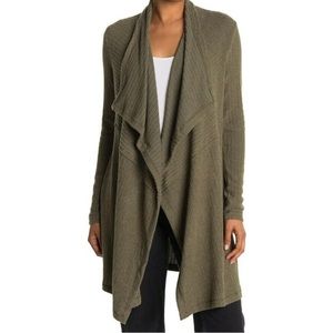 NWT H by Bordeaux Open Front Oversized Waterfall Cardigan